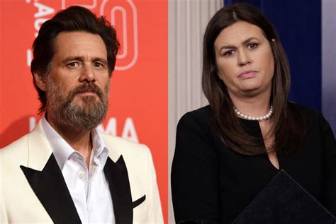 sarah huckabee sanders ass|Jim Carrey Defends His ‘Ugly’ Sarah Huckabee。